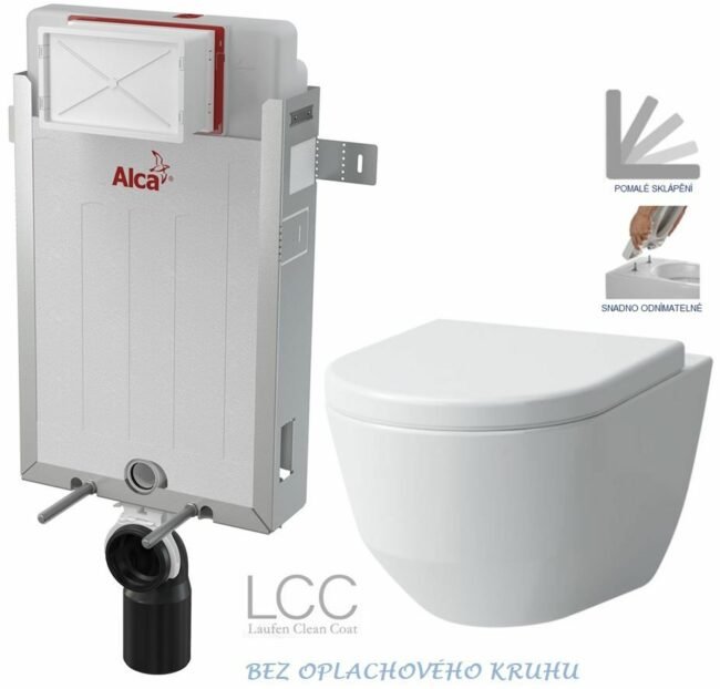 ALCADRAIN Renovmodul předstěnový instalační systém bez tlačítka + WC LAUFEN