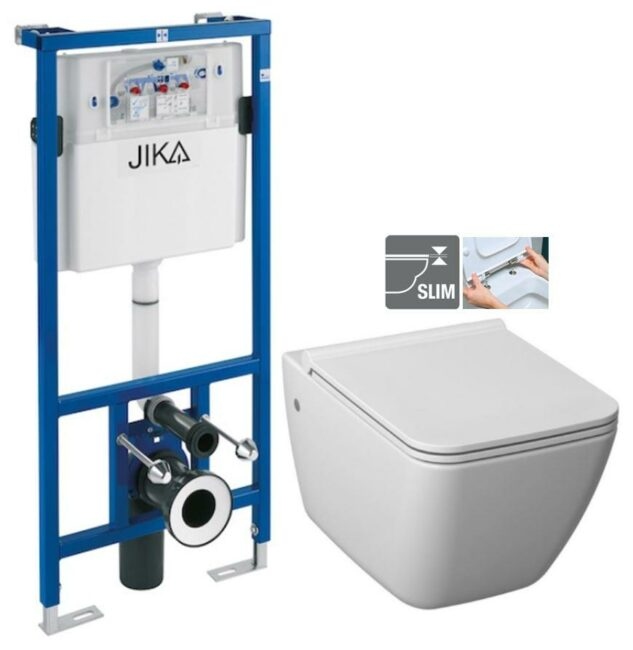 předstěnový instalační systém bez tlačítka + WC JIKA PURE