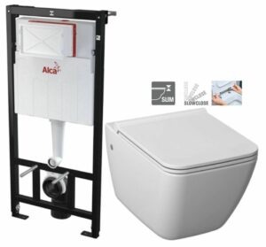 ALCADRAIN Sádromodul předstěnový instalační systém bez tlačítka + WC JIKA
