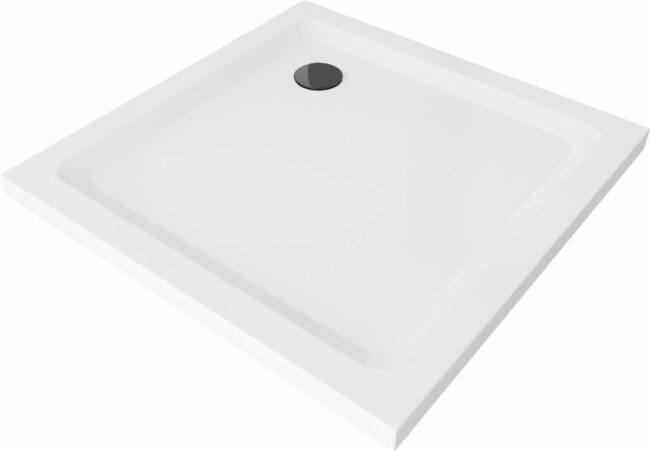MEXEN/S Flat sprchová vanička čtvercová slim 80 x 80