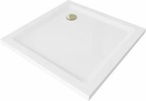 MEXEN/S Flat sprchová vanička čtvercová slim 80 x 80