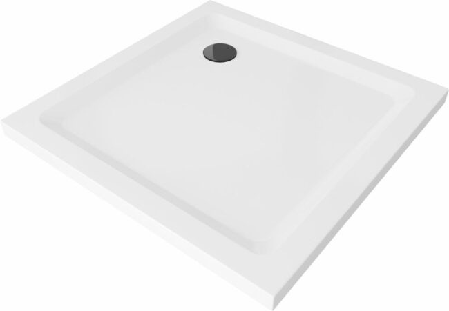MEXEN/S Flat sprchová vanička čtvercová slim 90 x 90