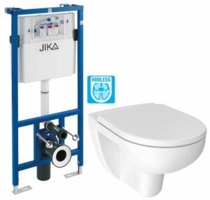 předstěnový instalační systém bez tlačítka + WC JIKA LYRA PLUS