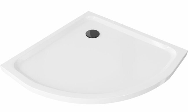 MEXEN/S Flat sprchová vanička čtvrtkruhová slim 100 x 100