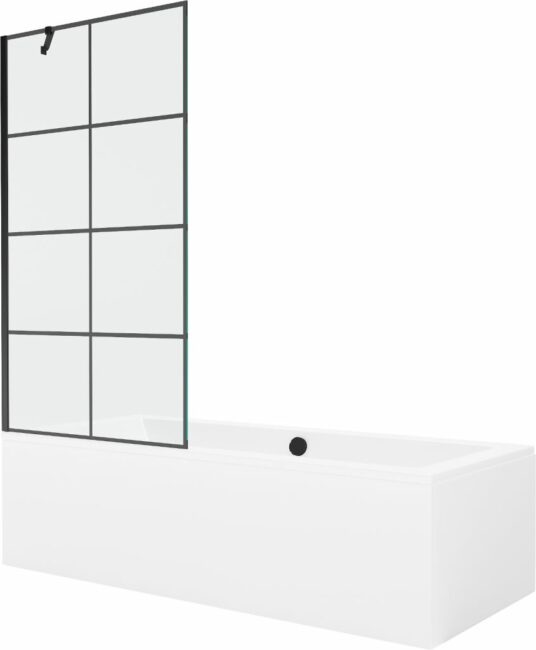 MEXEN/S Cube obdélníková vana 170 x 80 cm s panelem