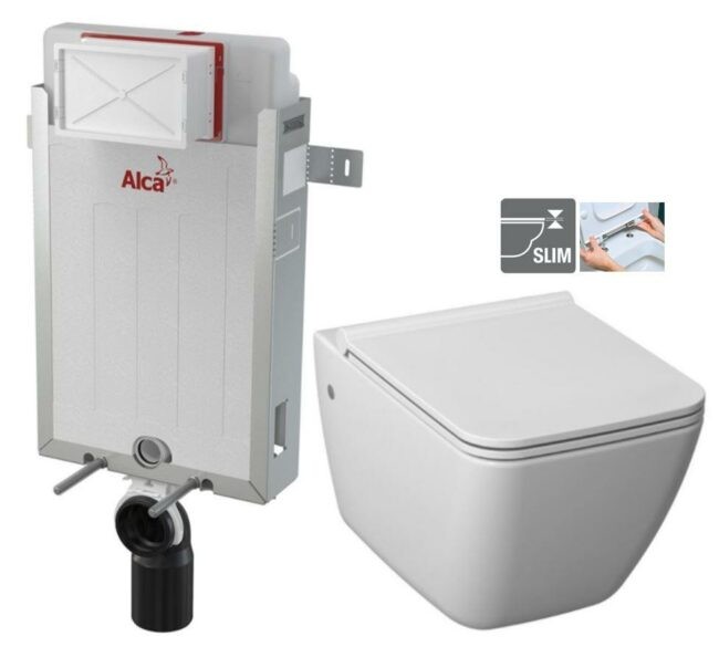 ALCADRAIN Renovmodul předstěnový instalační systém bez tlačítka + WC JIKA