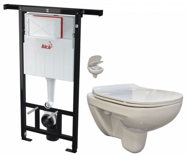ALCADRAIN Jádromodul předstěnový instalační systém bez tlačítka + WC bez