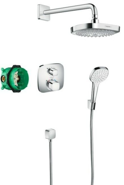 Sprchový systém Hansgrohe Ecostat včetně podomítkového